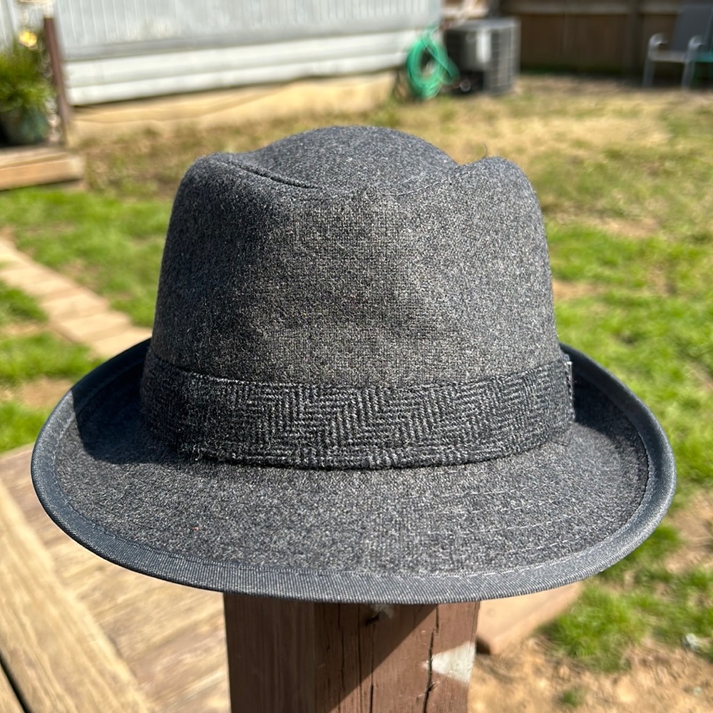 Vintage Ascentix Gray Wool Fedora Hat NWT